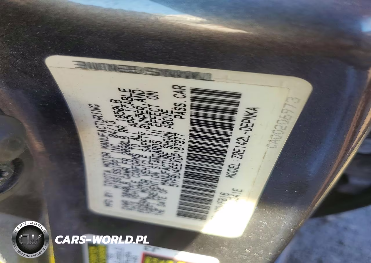 2013 Toyota Corolla Le VIN:5YFBU4EEXDP187977 - 12