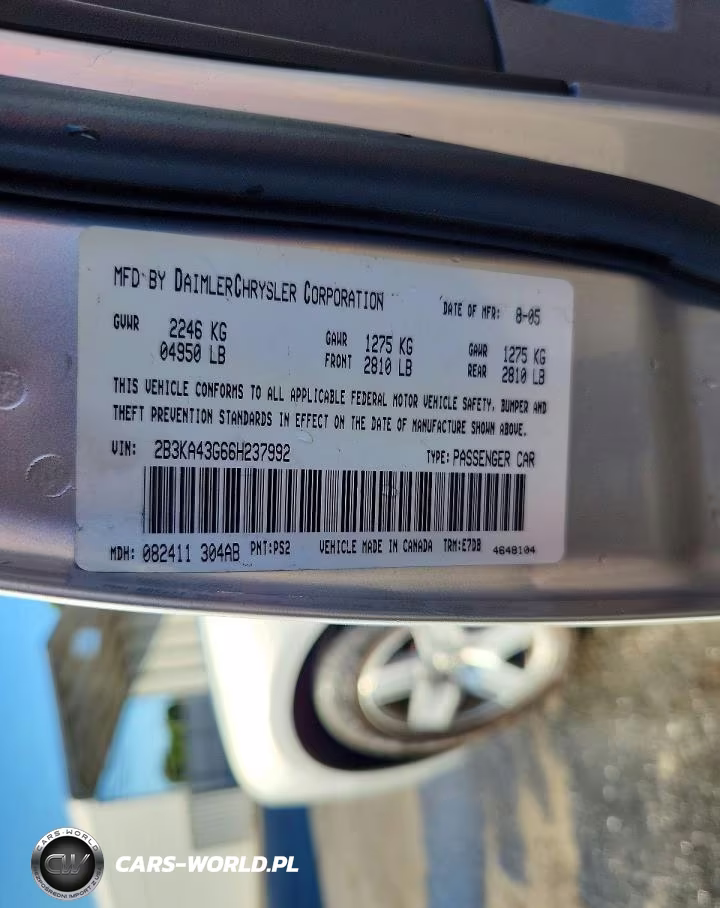 2006 Dodge Charger Se VIN:2B3KA43G66H237992 - 13