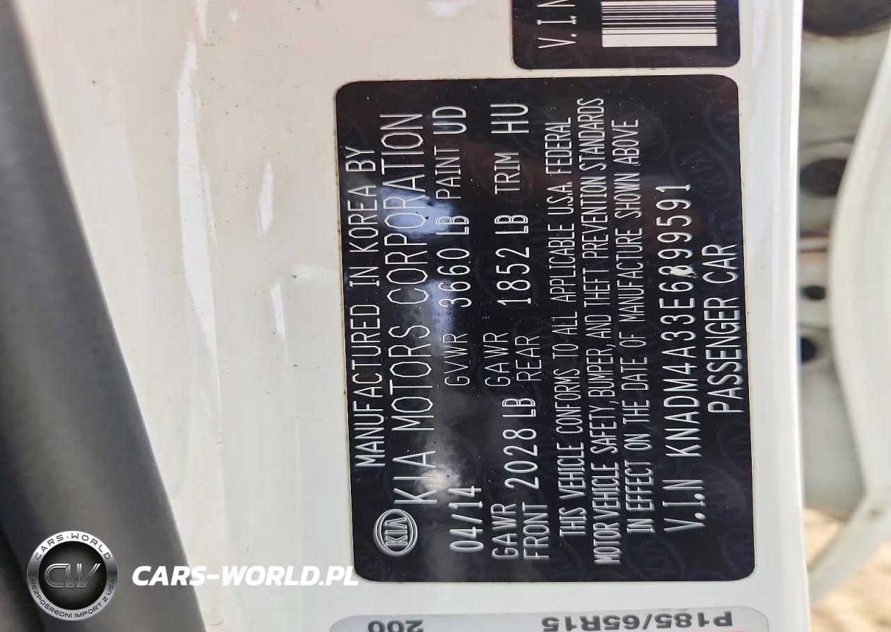 2014 Kia Rio Lx VIN:KNADM4A33E6399591 - 13