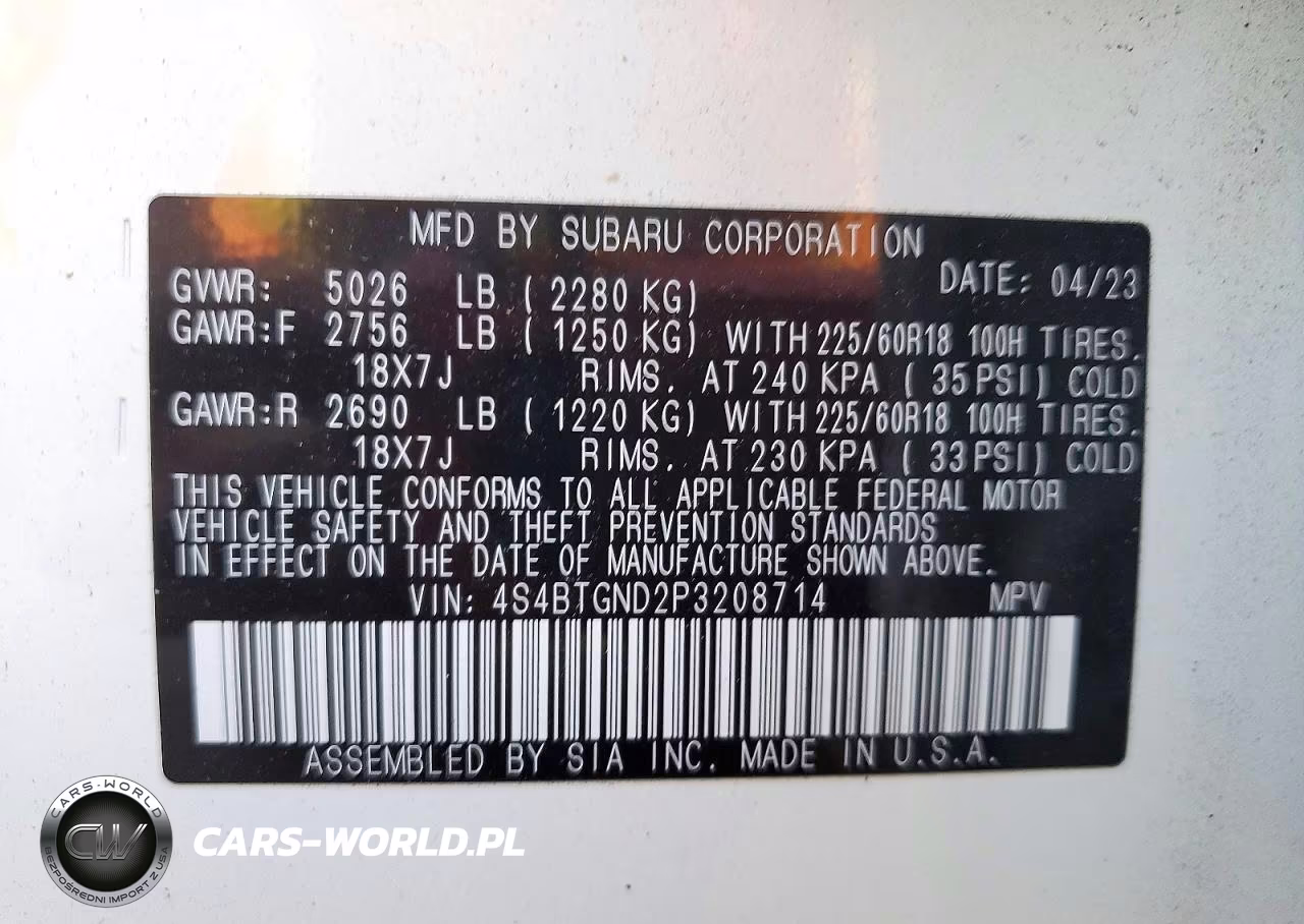 2023 Subaru Outback Limited Xt VIN:4S4BTGND2P3208714 - 13