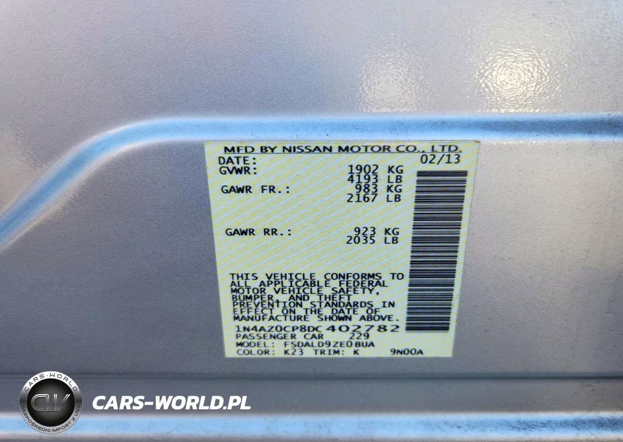 2013 Nissan Leaf S VIN:1N4AZ0CP8DC402782 - 12