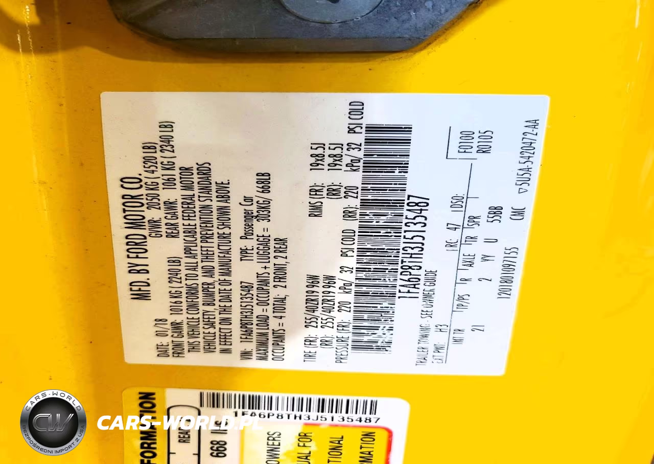2018 Ford Mustang VIN:1FA6P8TH3J5135487 - 13