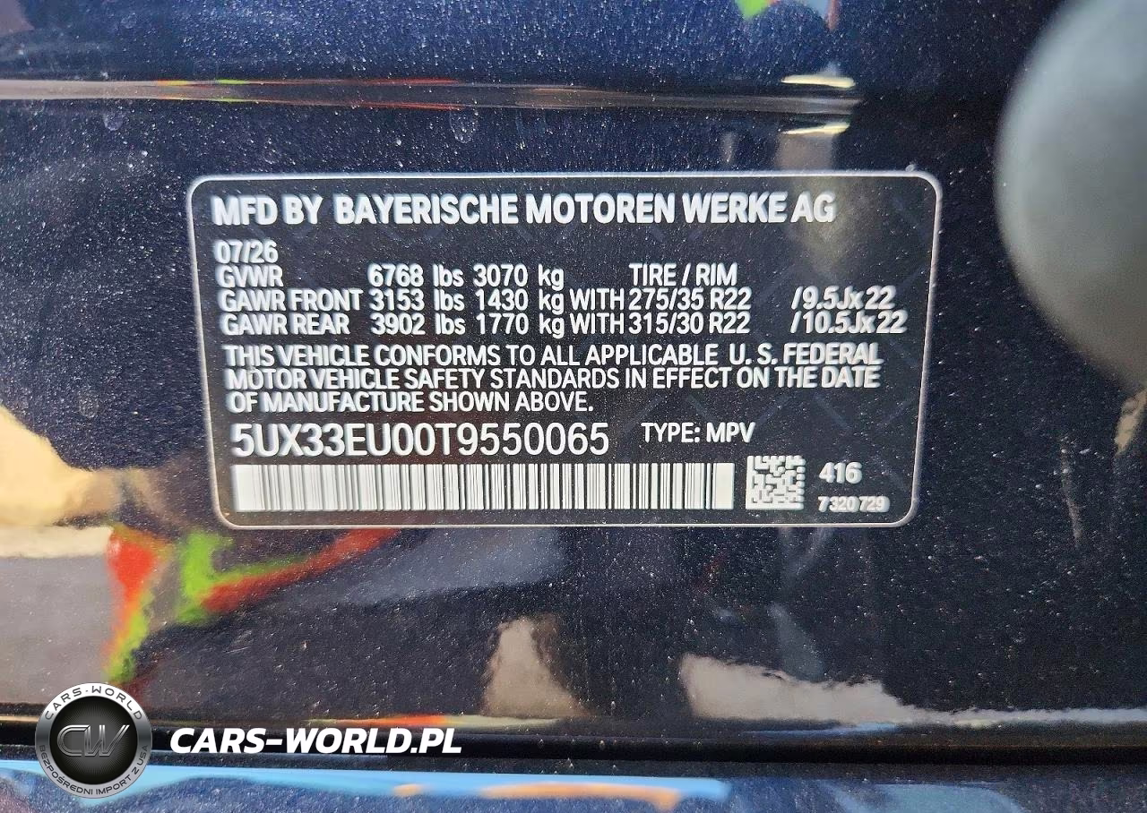 2026 BMW X5 M60I VIN:5UX33EU00T9550065 - 14