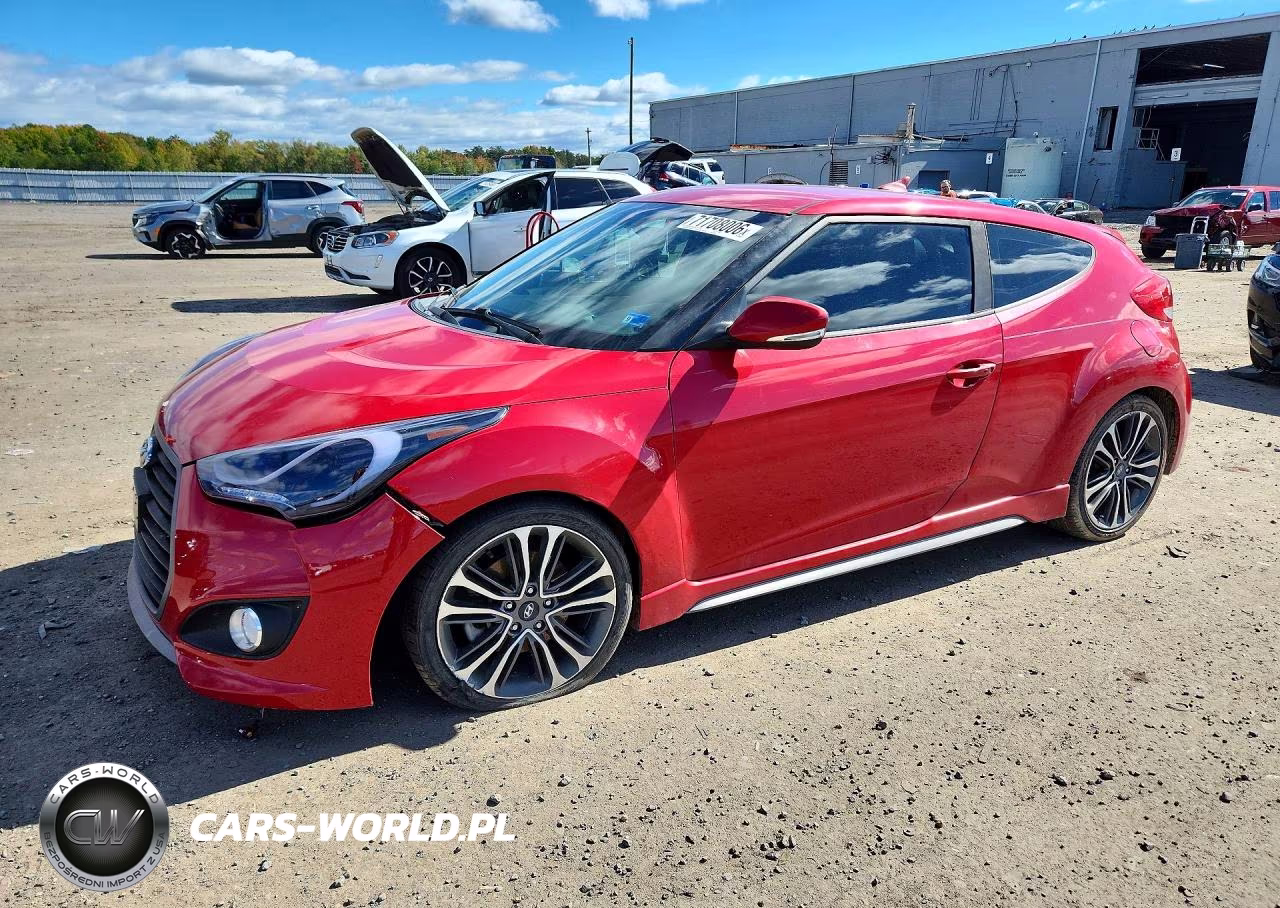 2016 Hyundai Veloster Turbo VIN:KMHTC6AE3GU285020 - 1