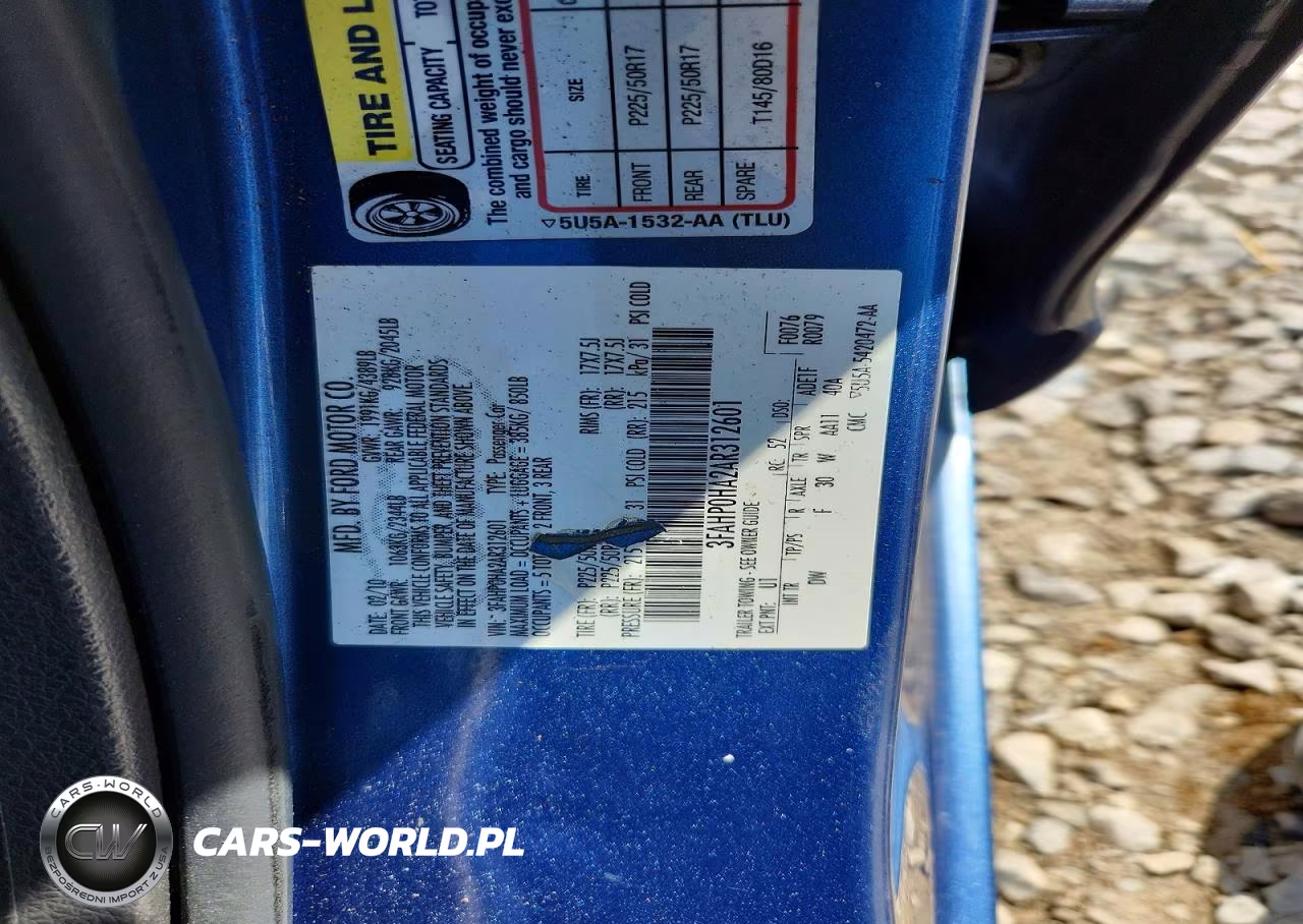 2010 Ford Fusion Se VIN:3FAHP0HA2AR312601 - 13