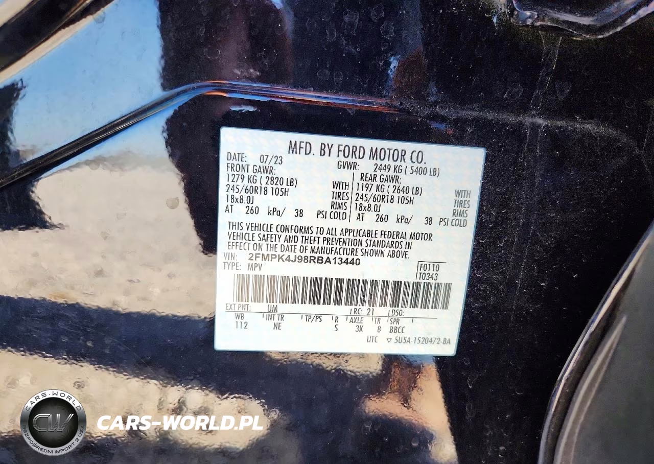 2024 Ford Edge Sel VIN:2FMPK4J98RBA13440 - 14