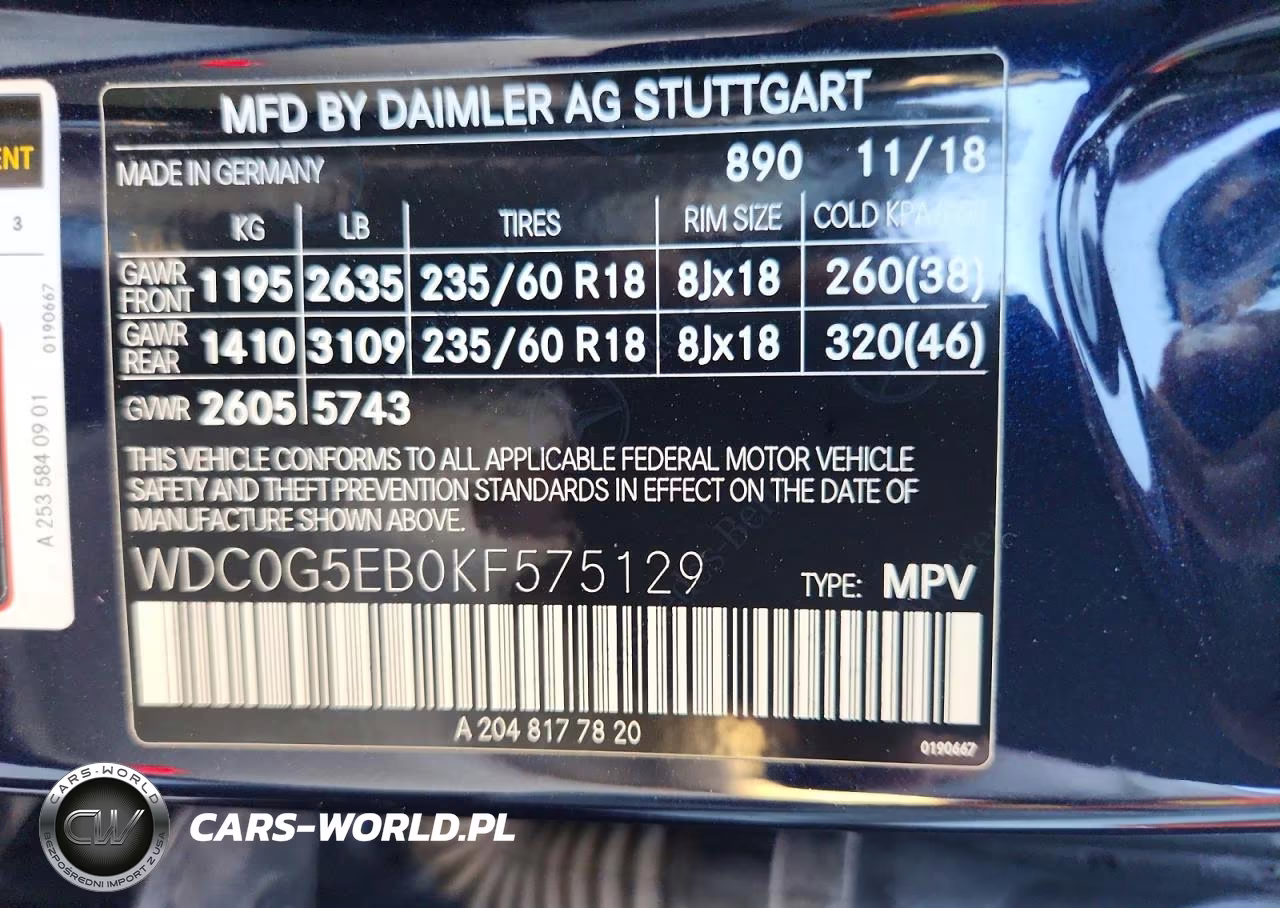 2019 Mercedes-Benz Glc 350E VIN:WDC0G5EB0KF575129 - 13