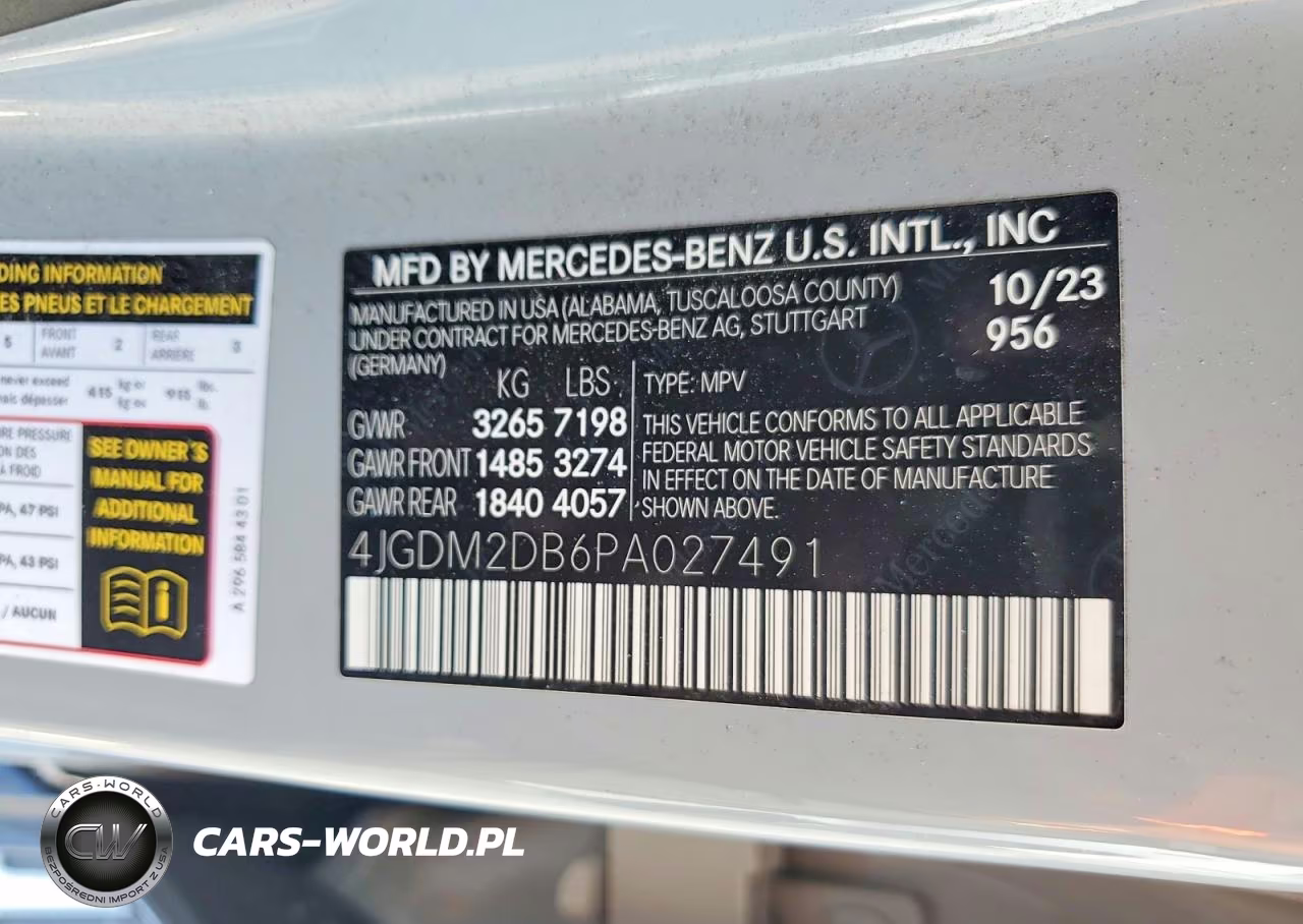 2023 Mercedes-Benz Eqs Suv 450+ VIN:4JGDM2DB6PA027491 - 12