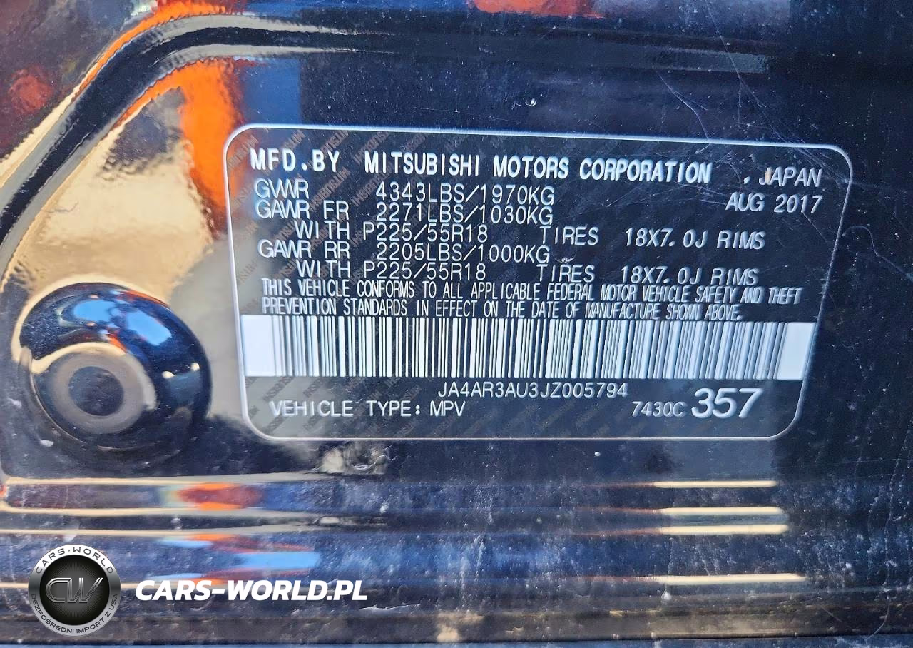 2018 Mitsubishi Outlander Sport Es VIN:JA4AR3AU3JZ005794 - 13