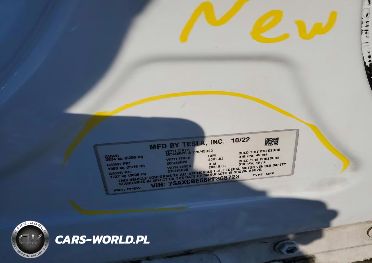 2023 Tesla Model X VIN:7SAXCBE58PF368723 - 12