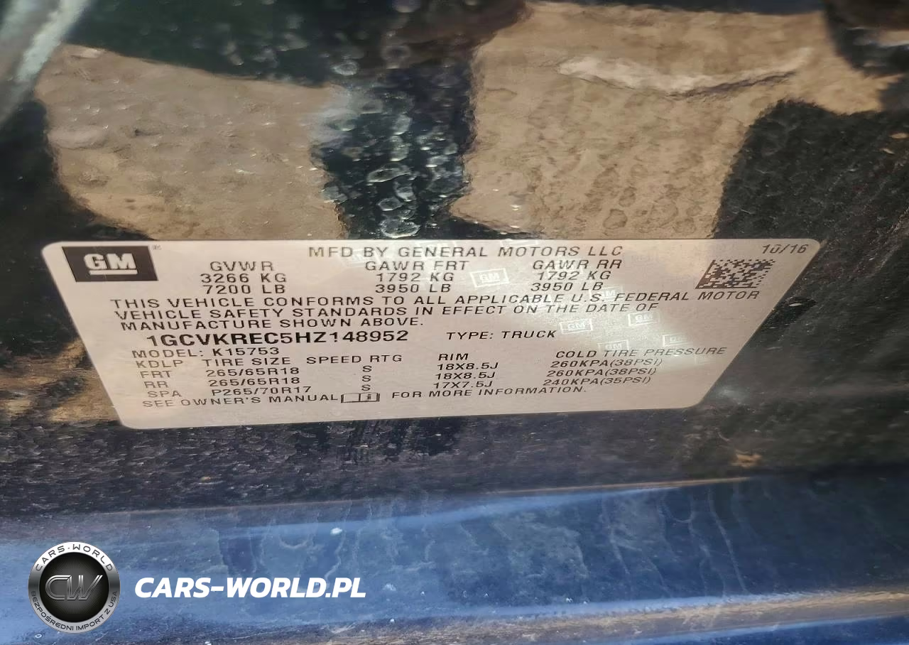 2017 Chevrolet Silverado K1500 Lt VIN:1GCVKREC5HZ148952 - 12