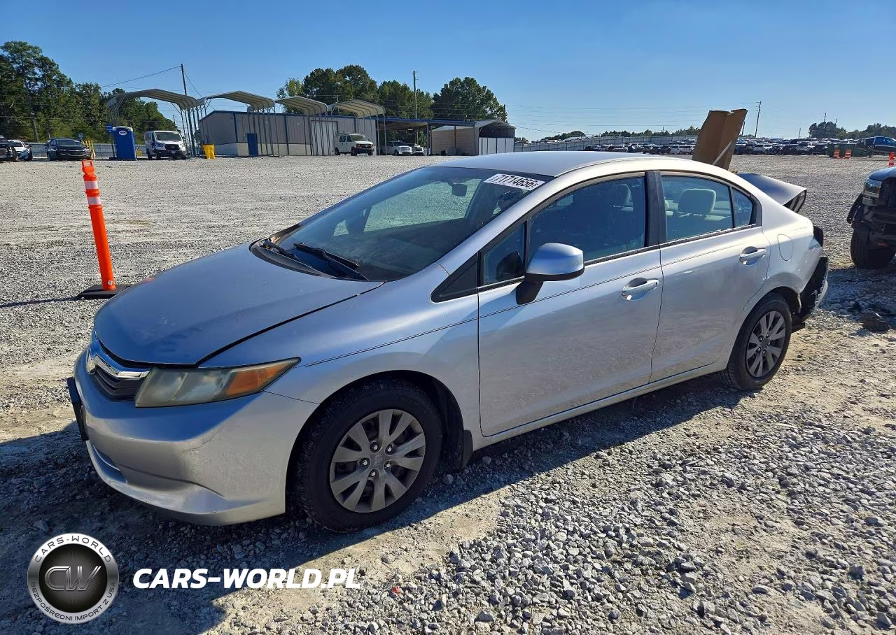 2012 Honda Civic Lx VIN:19XFB2F53CE036702 - 1