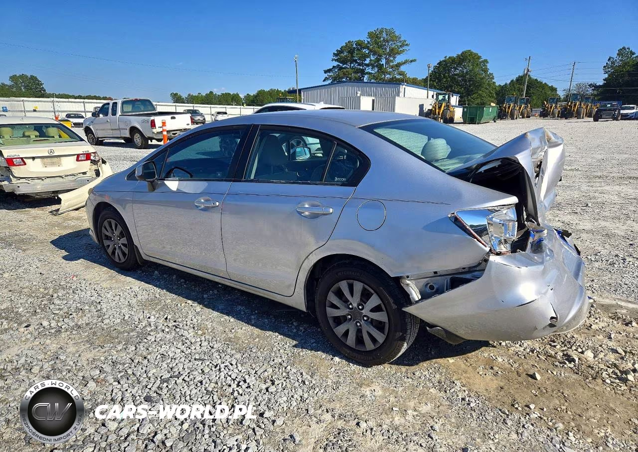 2012 Honda Civic Lx VIN:19XFB2F53CE036702 - 2