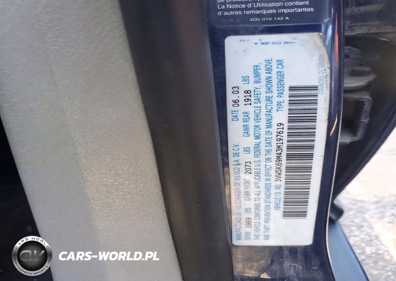 2003 Volkswagen Jetta Gls VIN:3VWSK69M43M197619 - 12