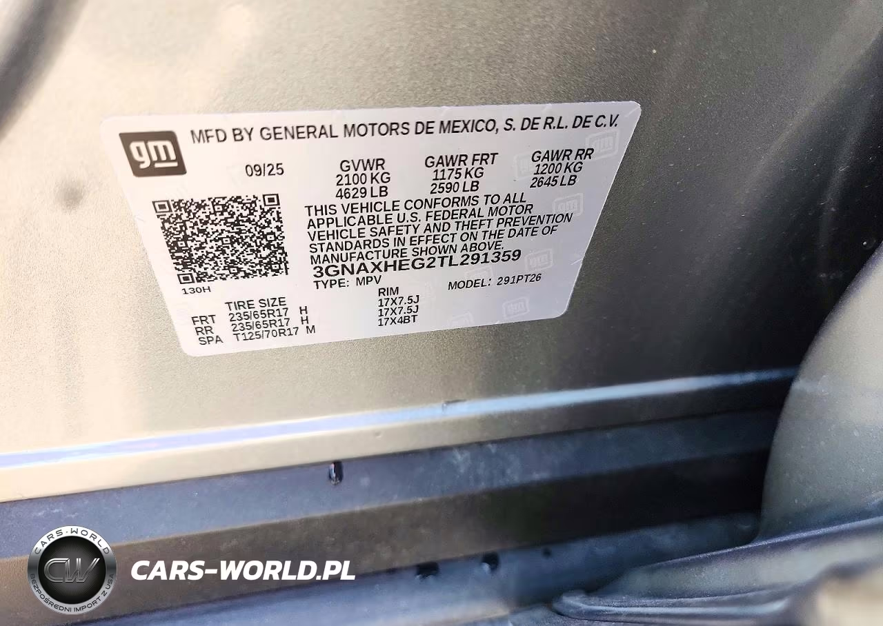 2026 Chevrolet Equinox Lt VIN:3GNAXHEG2TL291359 - 12
