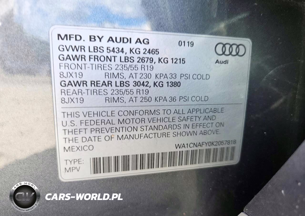 2019 Audi Q5 Prestige VIN:WA1CNAFY0K2057818 - 13