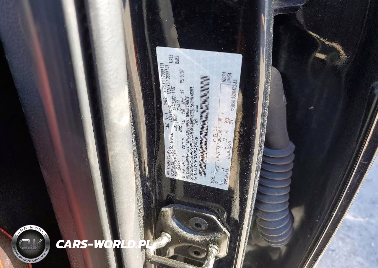 2017 Ford F150 Supercrew VIN:1FTEW1EG2HFA54778 - 12