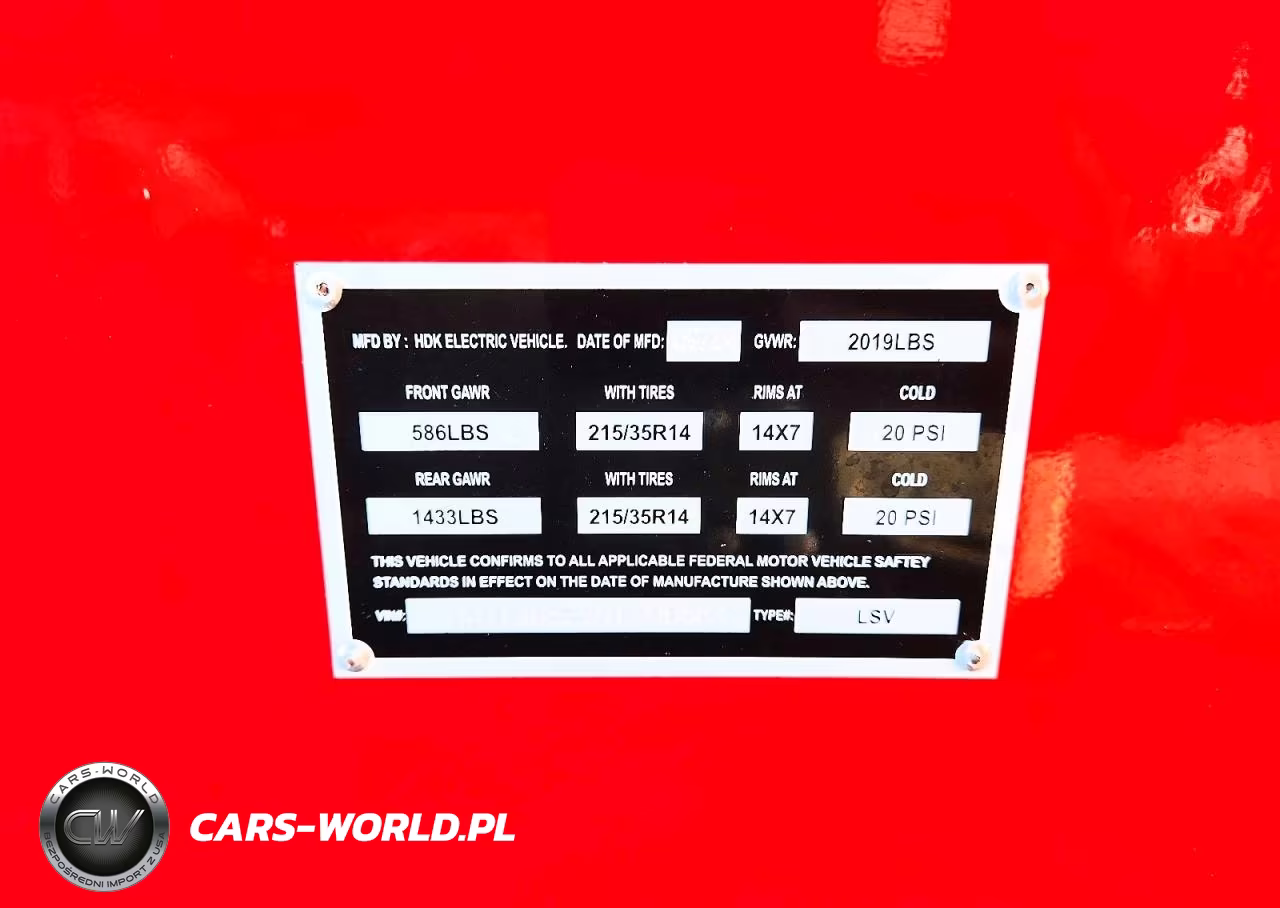 2022 Hdk Golf Cart VIN:7MZL40829NC000683 - 10