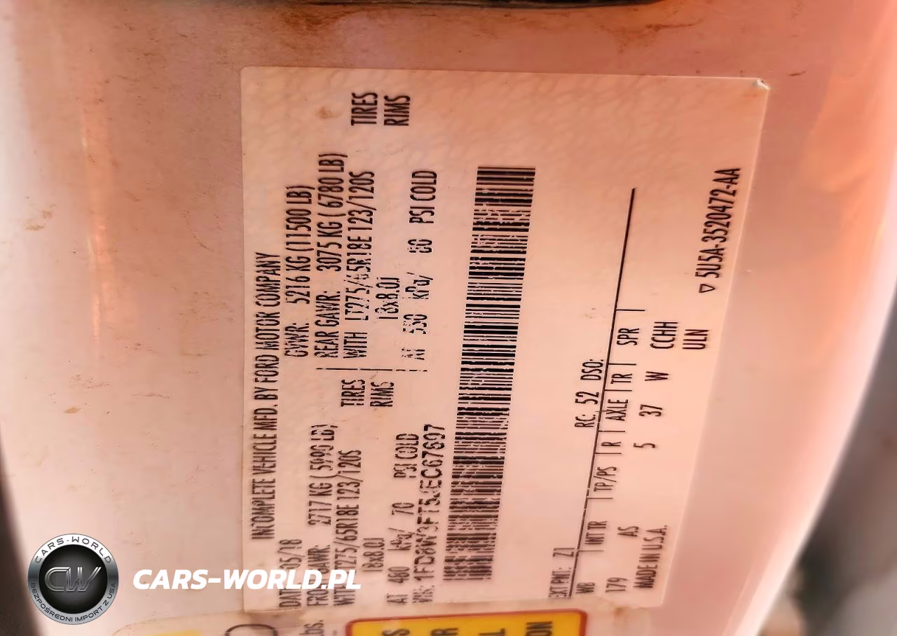 2018 Ford F350 Super Duty VIN:1FD8W3FT5JEC67607 - 12