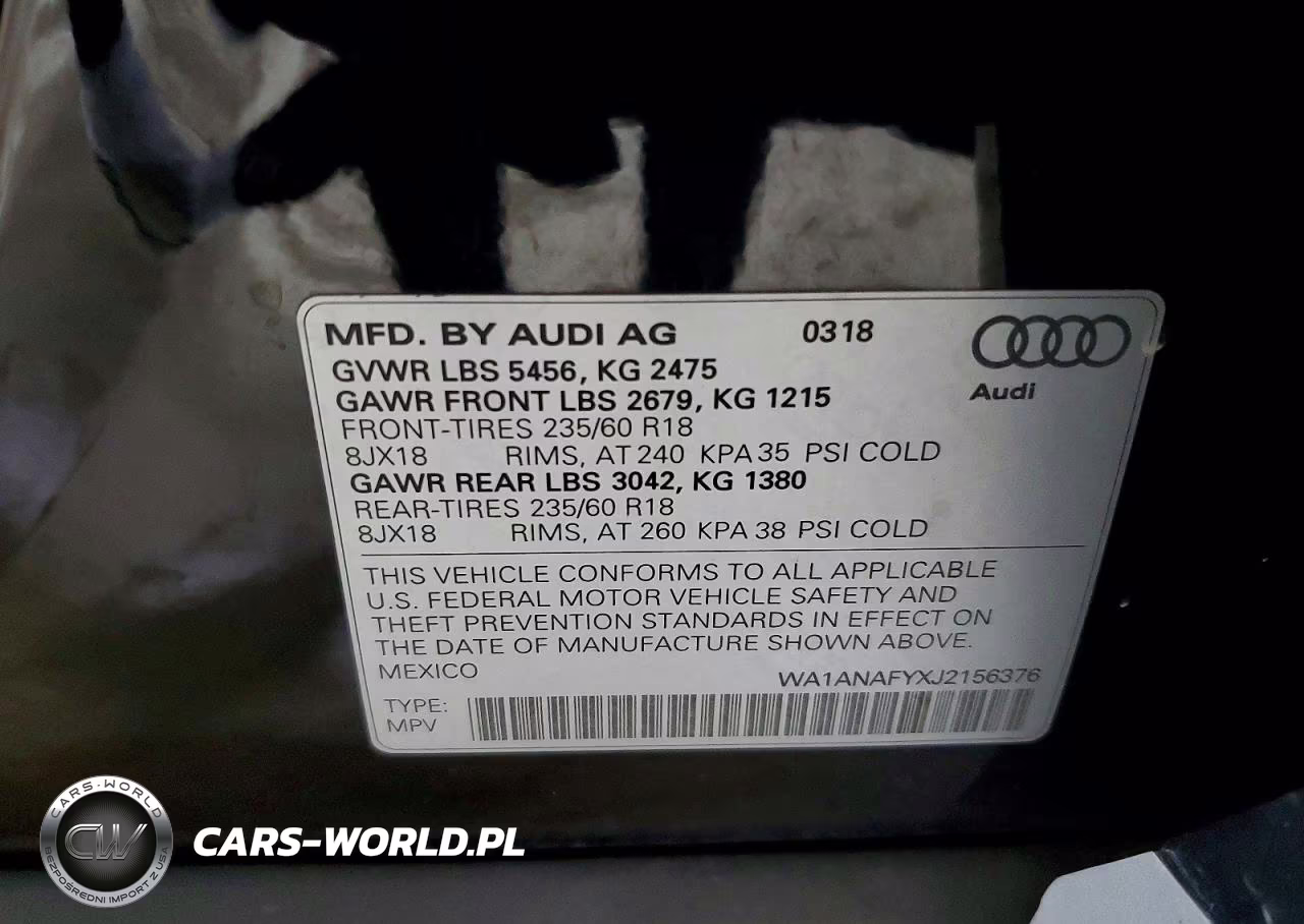 2018 Audi Q5 Premium VIN:WA1ANAFYXJ2156376 - 14