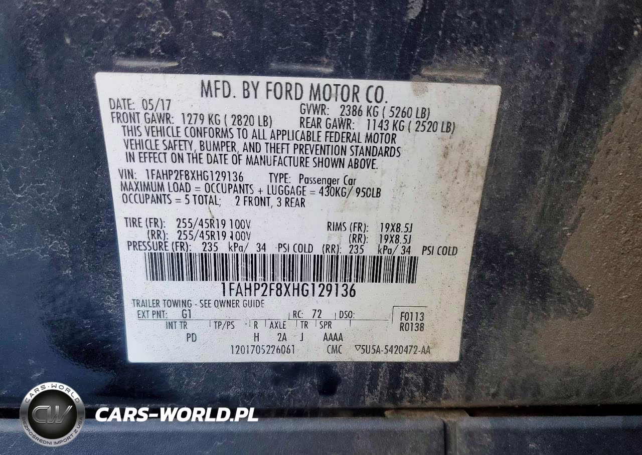2017 Ford Taurus Limited VIN:1FAHP2F8XHG129136 - 12