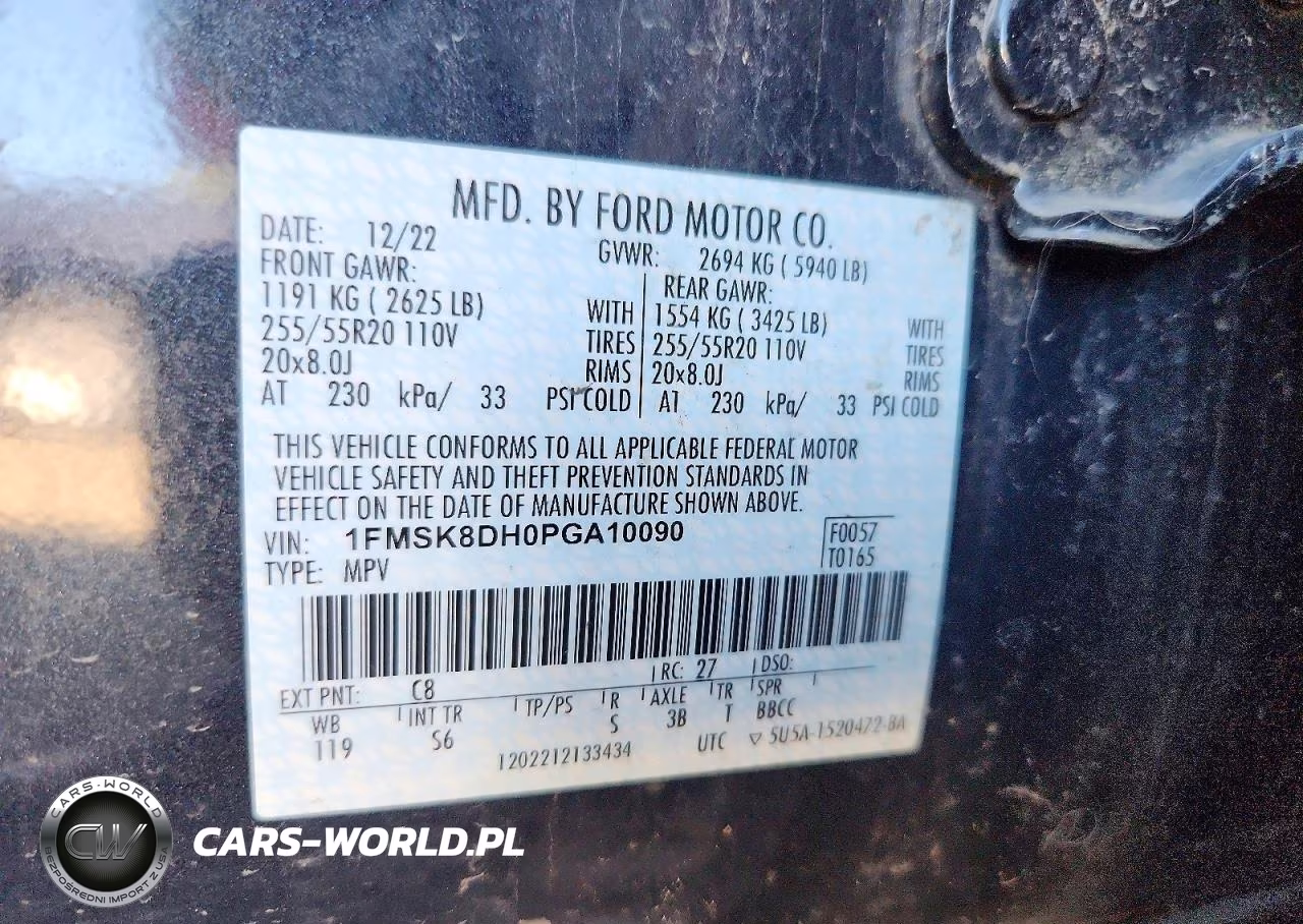 2023 Ford Explorer Xlt VIN:1FMSK8DH0PGA10090 - 13