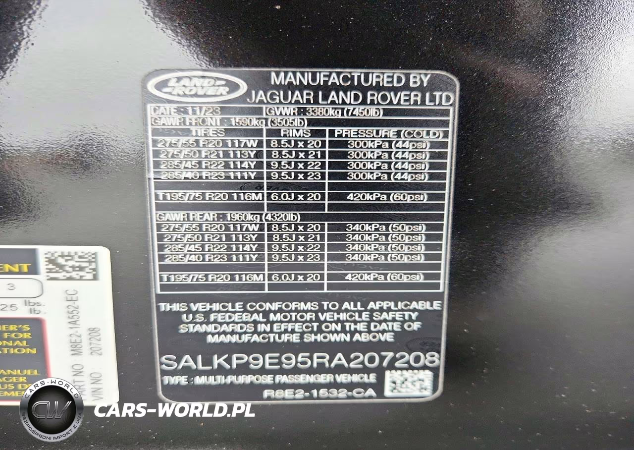 2024 Land Rover Range Rover Se VIN:SALKP9E95RA207208 - 13