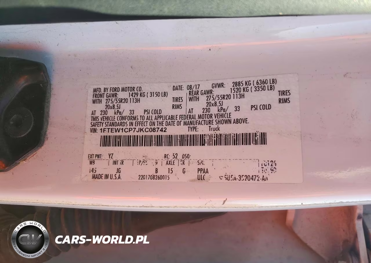 2018 Ford F150 Supercrew VIN:1FTEW1CP7JKC08742 - 12