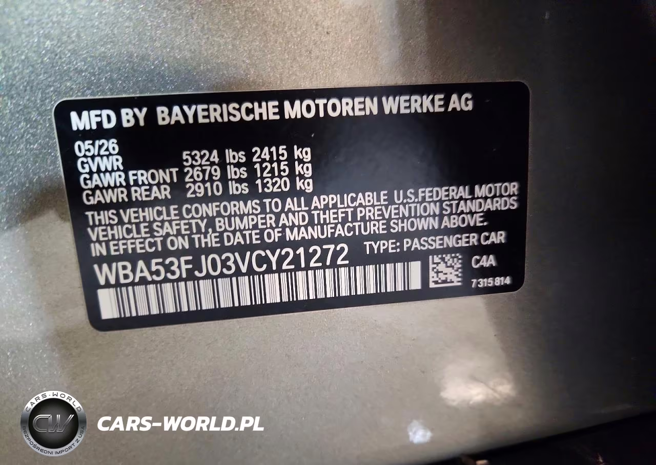 2027 BMW 530 Xi VIN:WBA53FJ03VCY21272 - 12