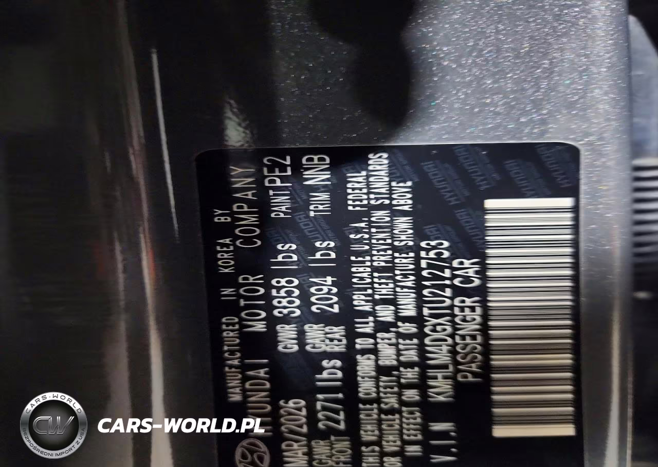 2026 Hyundai Elantra Sel Sport VIN:KMHLM4DGXTU212753 - 12