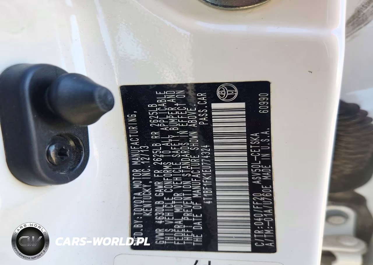 2014 Toyota Camry Se VIN:4T1BF1FK1EU774324 - 12