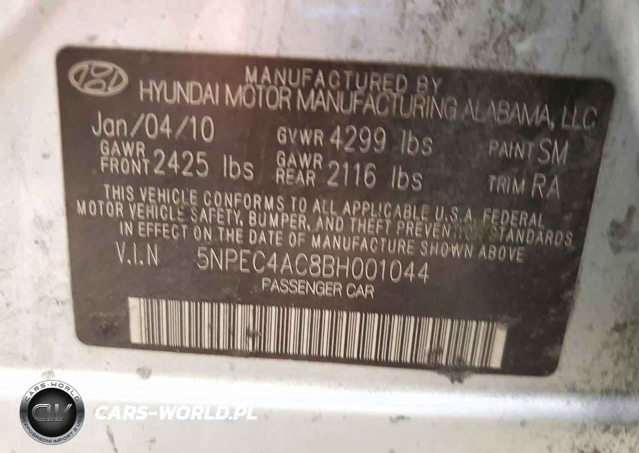 2011 Hyundai Sonata Limited VIN:5NPEC4AC8BH001044 - 13