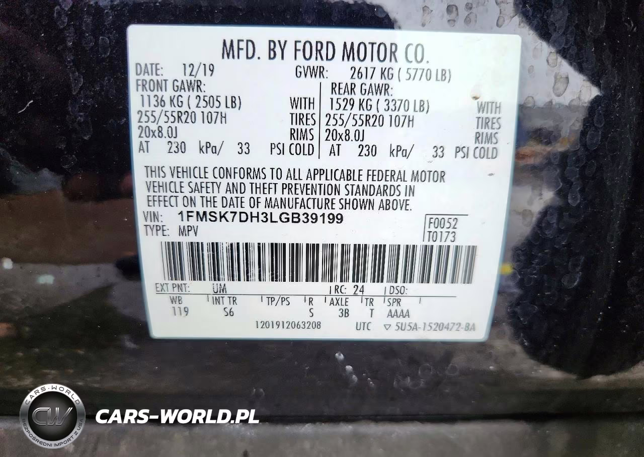 2020 Ford Explorer Xlt VIN:1FMSK7DH3LGB39199 - 13