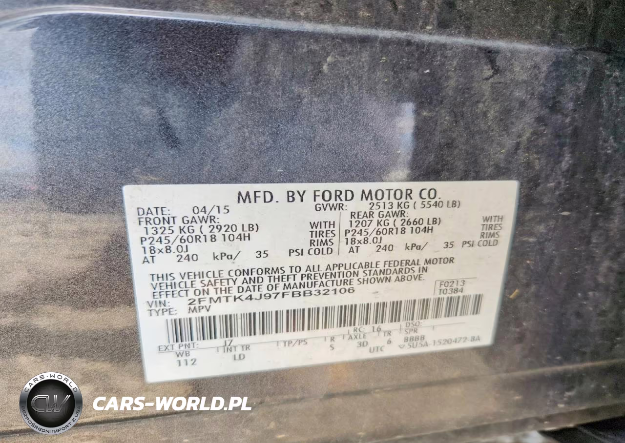 2015 Ford Edge Sel VIN:2FMTK4J97FBB32106 - 13