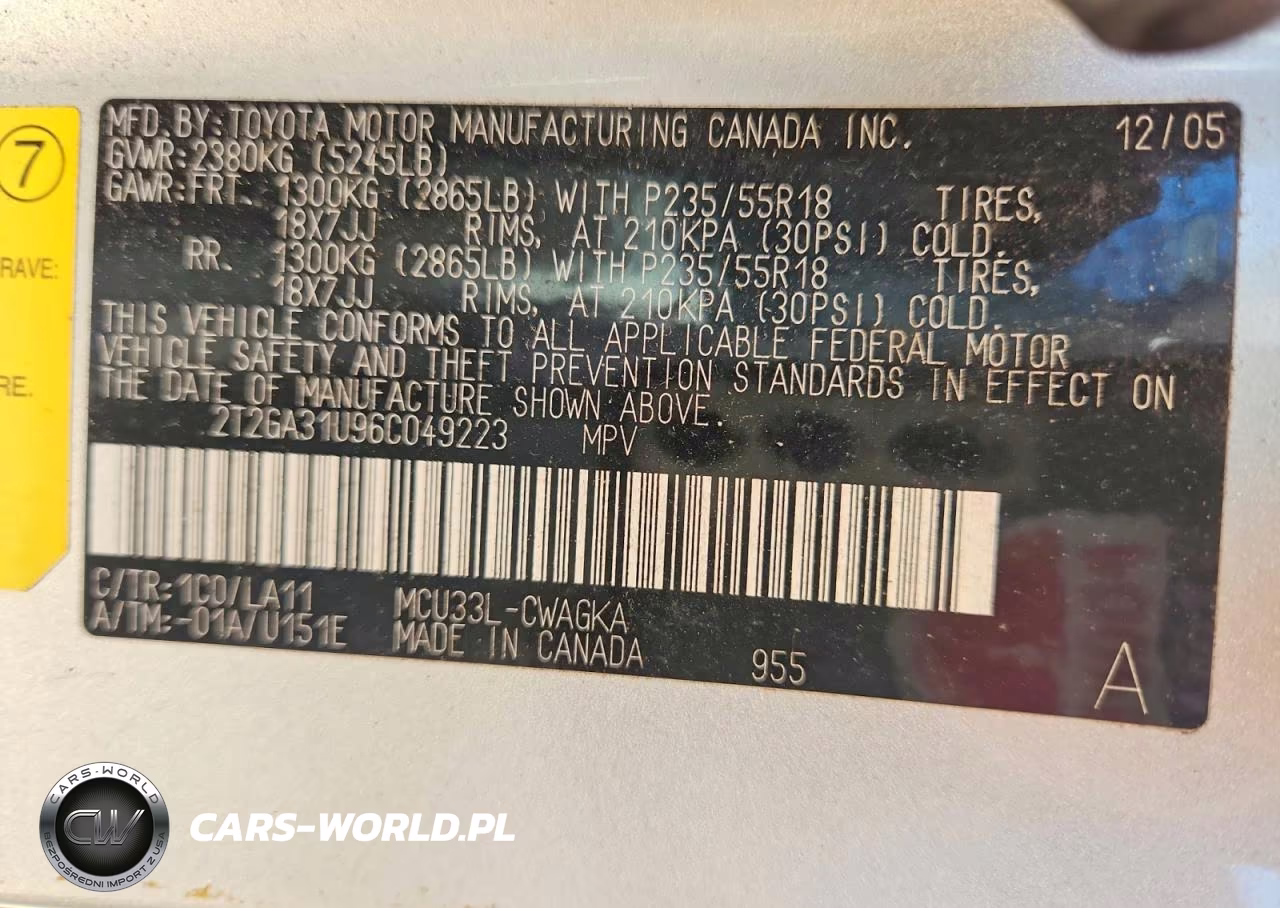 2006 Lexus Rx 330 VIN:2T2GA31U96C049223 - 13