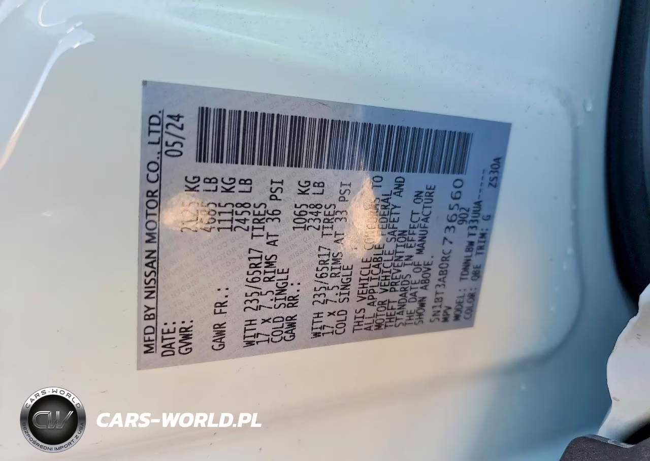 2024 Nissan Rogue S Intelligent Awd VIN:5N1BT3AB0RC736560 - 13