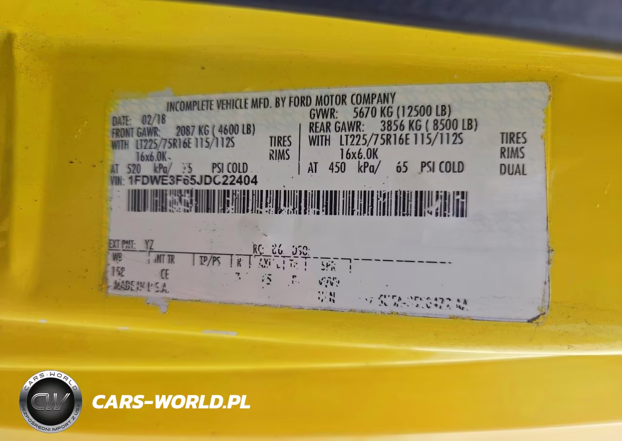 2018 Ford E350 Box Truck VIN:1FDWE3F65JDC22404 - 13