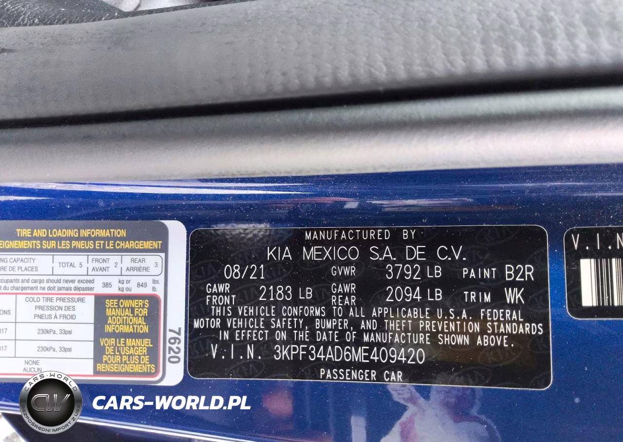 2021 Kia Forte Gt Line VIN:3KPF34AD6ME409420 - 12