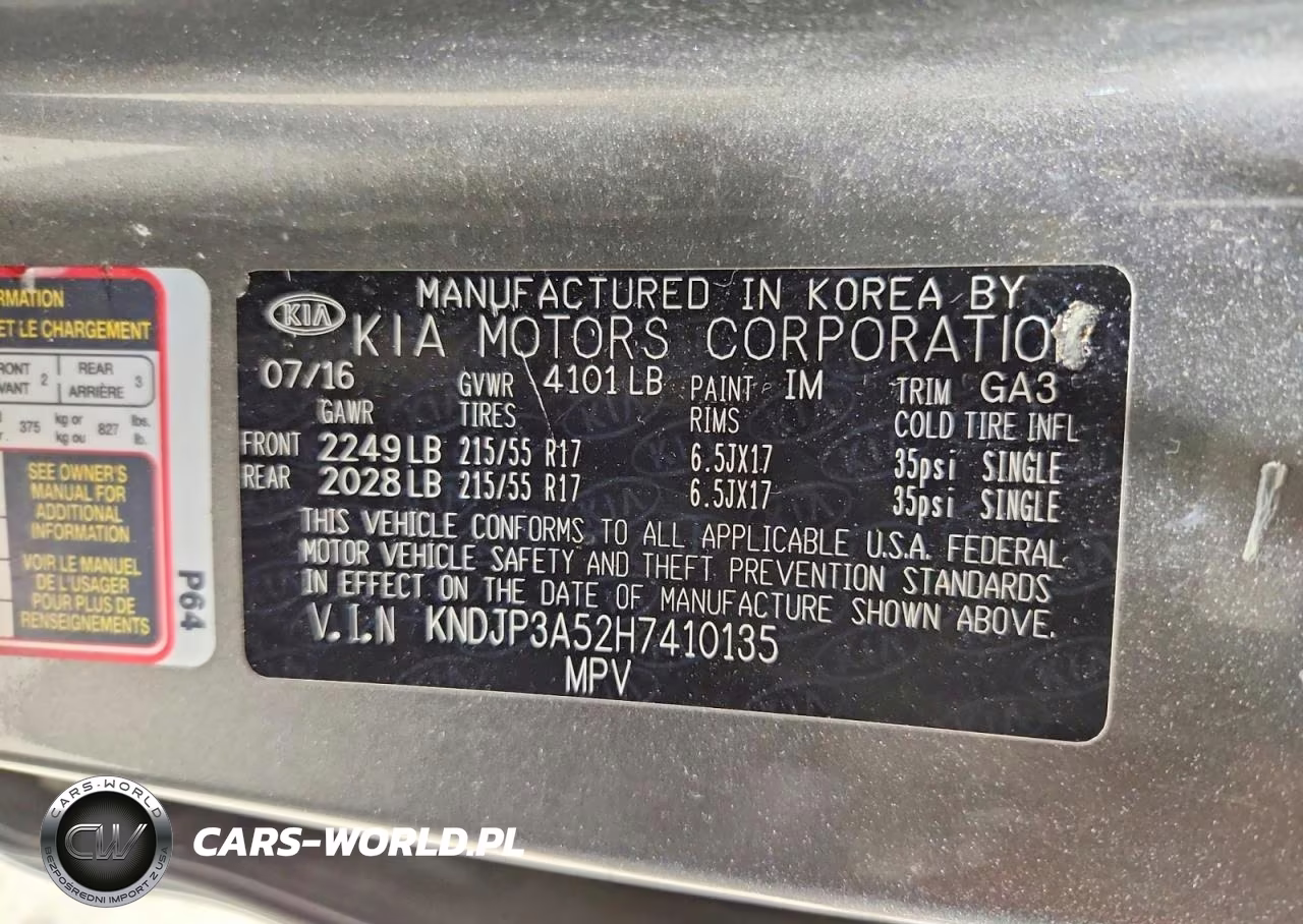 2017 Kia Soul + VIN:KNDJP3A52H7410135 - 12