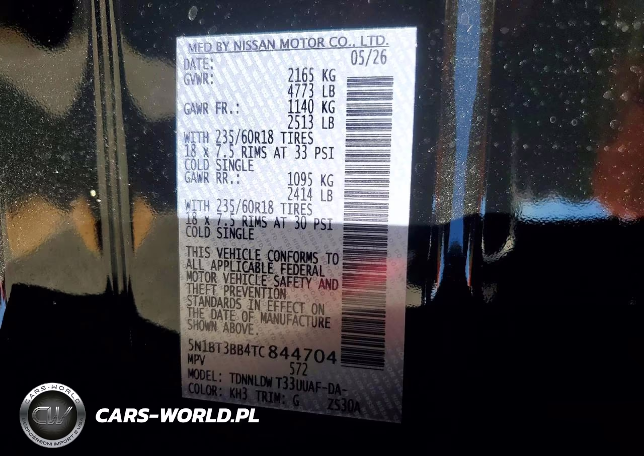 2026 Nissan Rogue Sv VIN:5N1BT3BB4TC844704 - 14