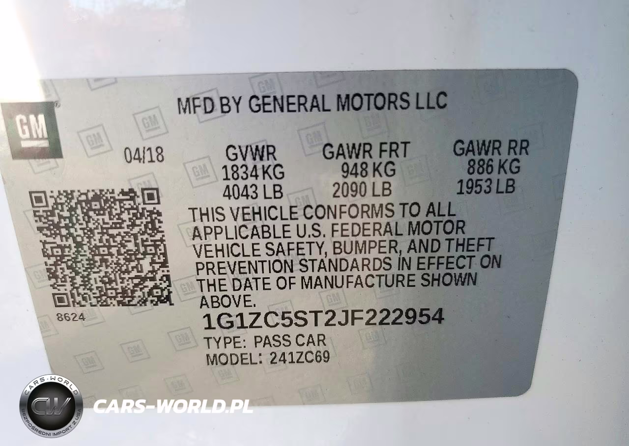 2018 Chevrolet Malibu Ls VIN:1G1ZC5ST2JF222954 - 13