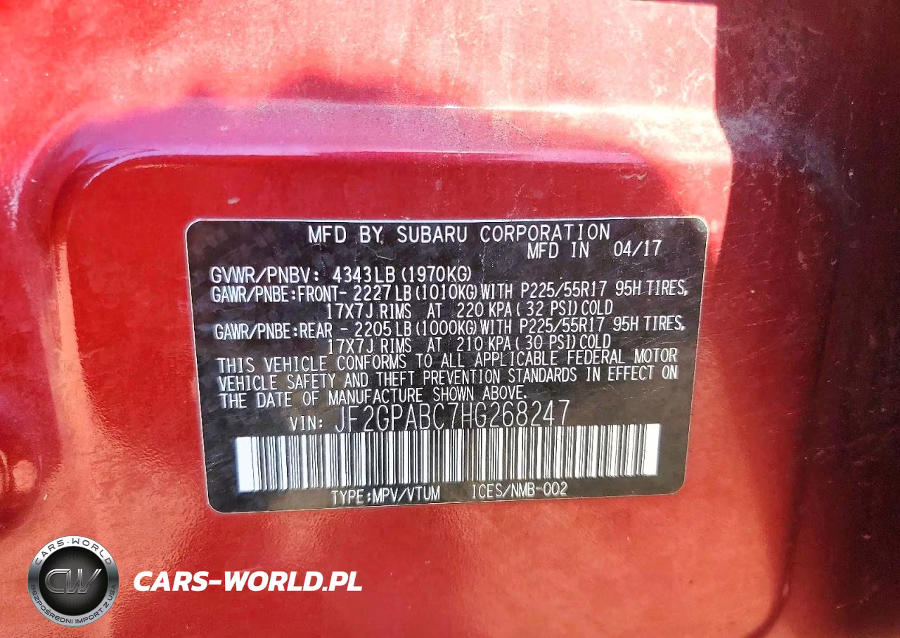 2017 Subaru Crosstrek Premium VIN:JF2GPABC7HG268247 - 13