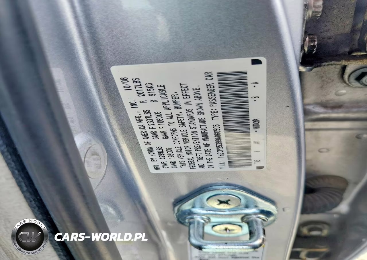 2009 Honda Accord Lx VIN:1HGCP25399A060505 - 12