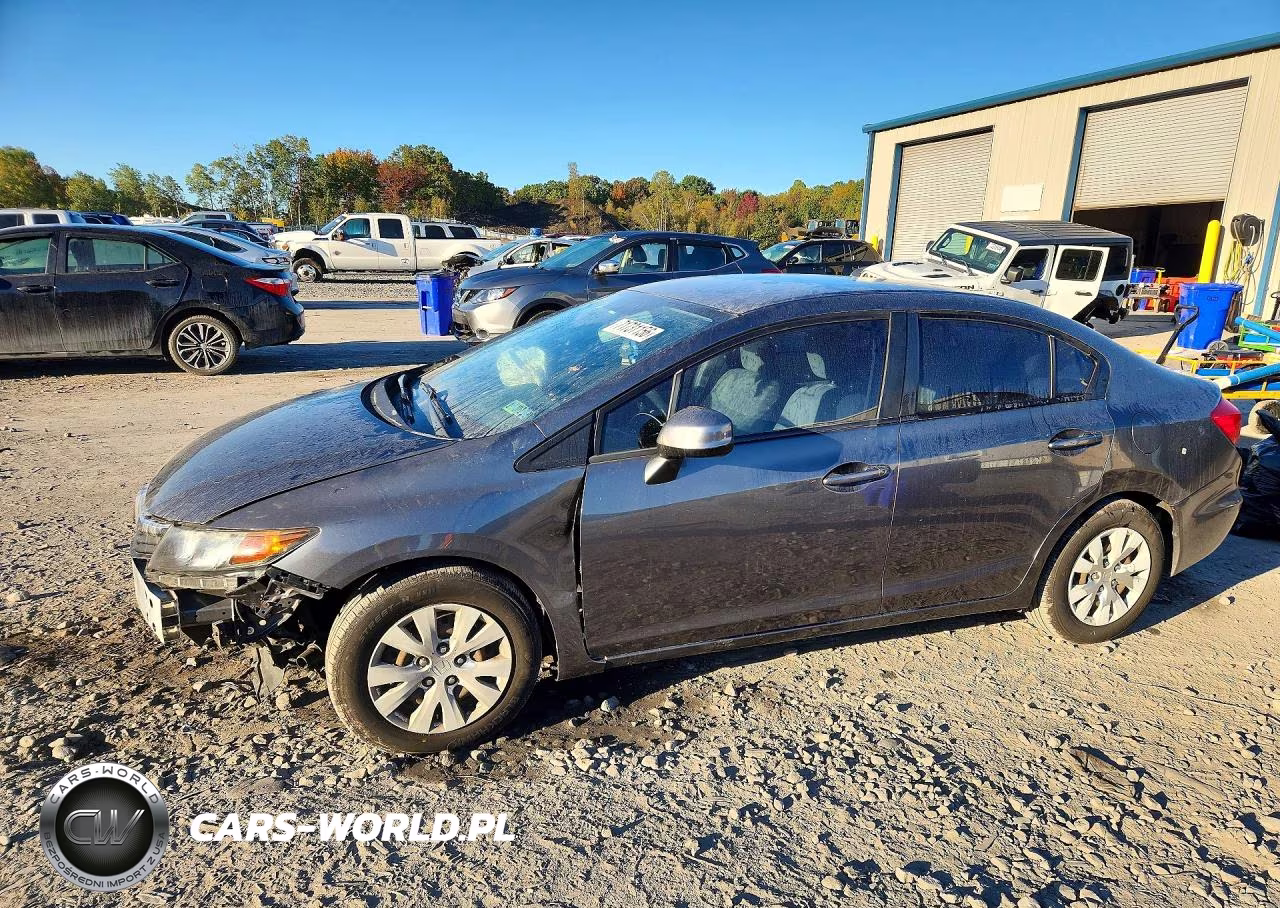 2012 Honda Civic Lx VIN:19XFB2F51CE344886 - 1