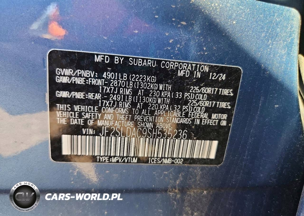 2025 Subaru Forester VIN:JF2SLDAC9SH535236 - 13