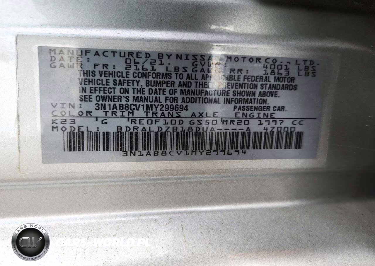2021 Nissan Sentra Sv VIN:3N1AB8CV1MY299694 - 12