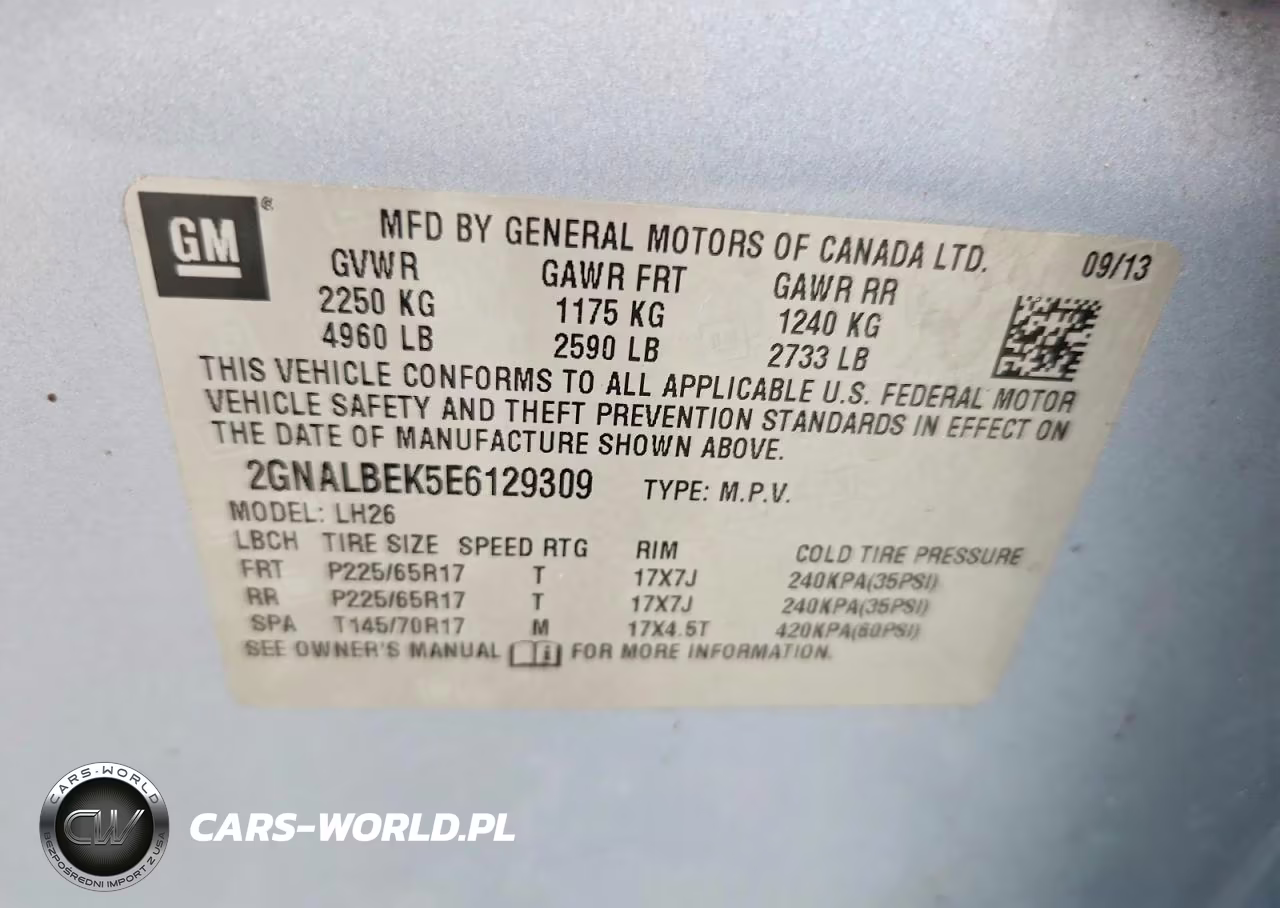 2014 Chevrolet Equinox Lt VIN:2GNALBEK5E6129309 - 13