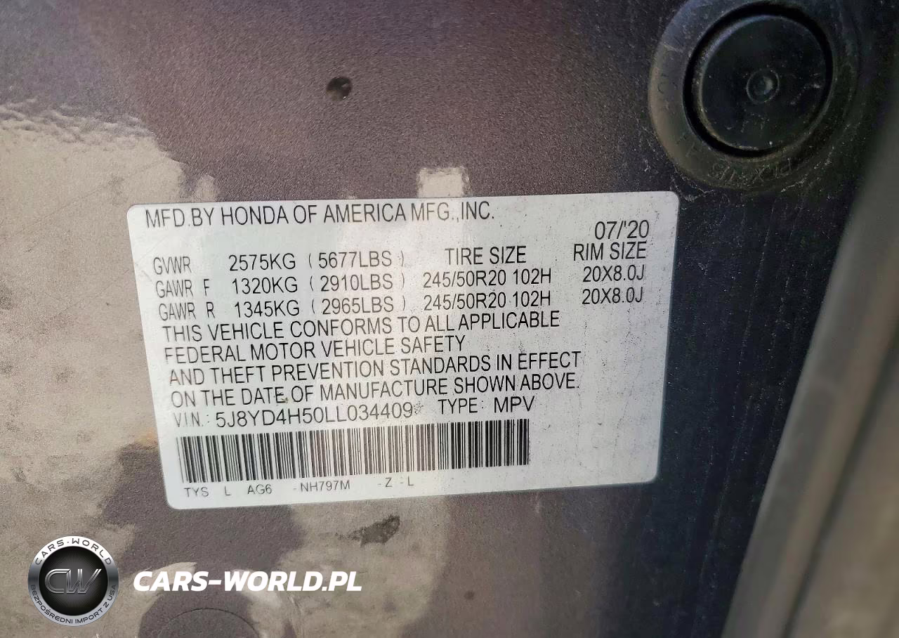 2020 Acura Mdx Technology VIN:5J8YD4H50LL034409 - 13
