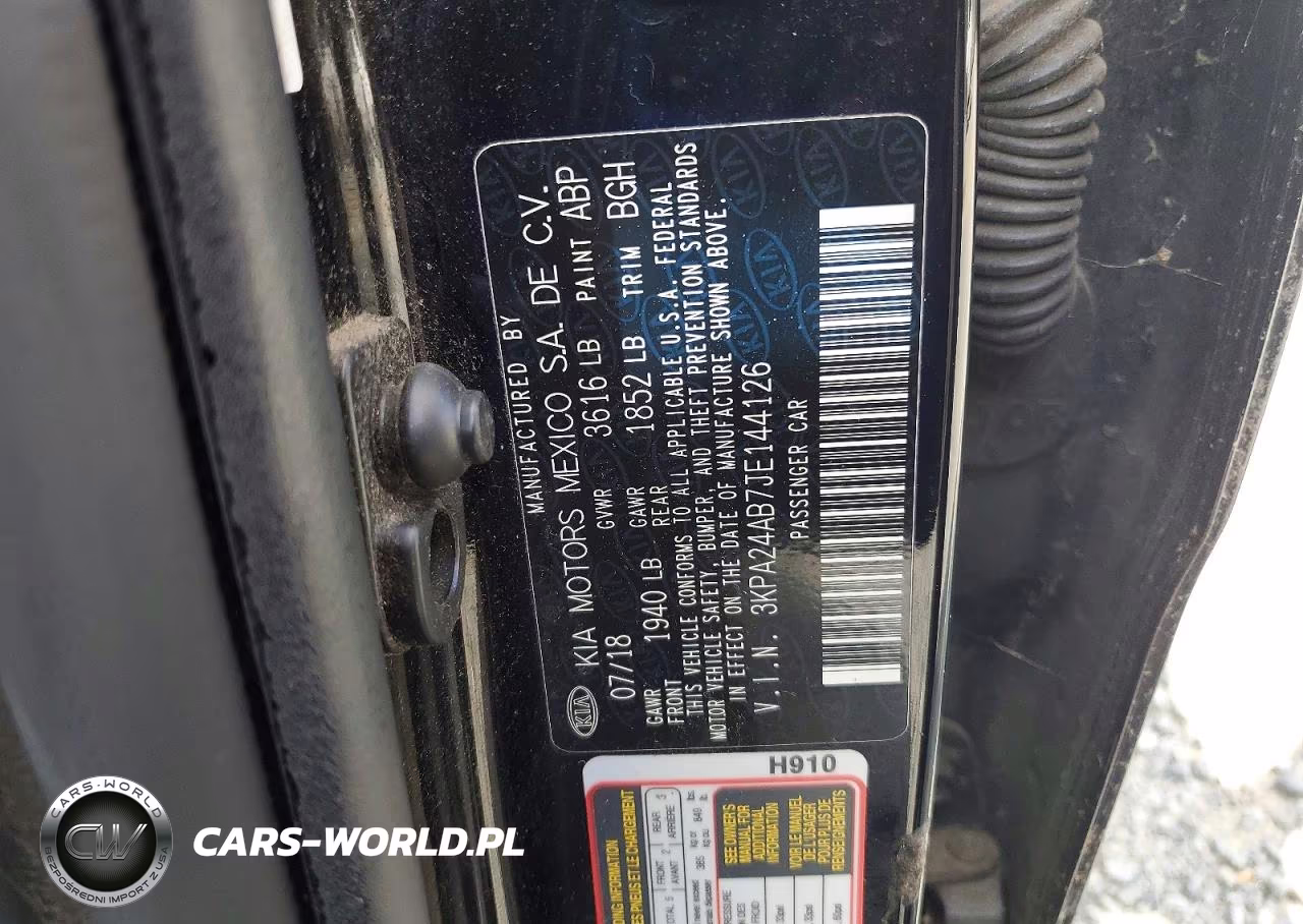 2018 Kia Rio S VIN:3KPA24AB7JE144126 - 12