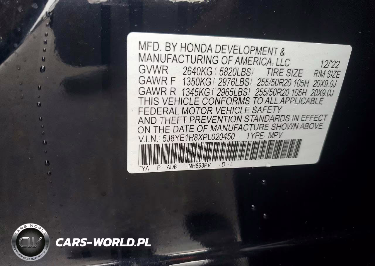 2023 Acura Mdx Advance Package VIN:5J8YE1H8XPL020450 - 13